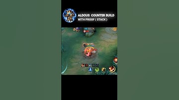 ALDOUS COUNTER BUILD WITH PROOF STACK 2025 #mlbb