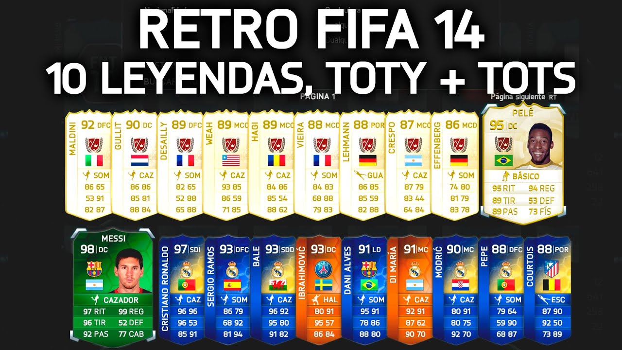 RETRO FIFA 14 | MI CLUB - 10 LEYENDAS, TOTY, TOTS, MOTM + MUNDIAL 2014
