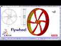 How to Create a Flywheel Using CATIA Mechanical Part Design | CATIA V5 Tutorial ⚙️