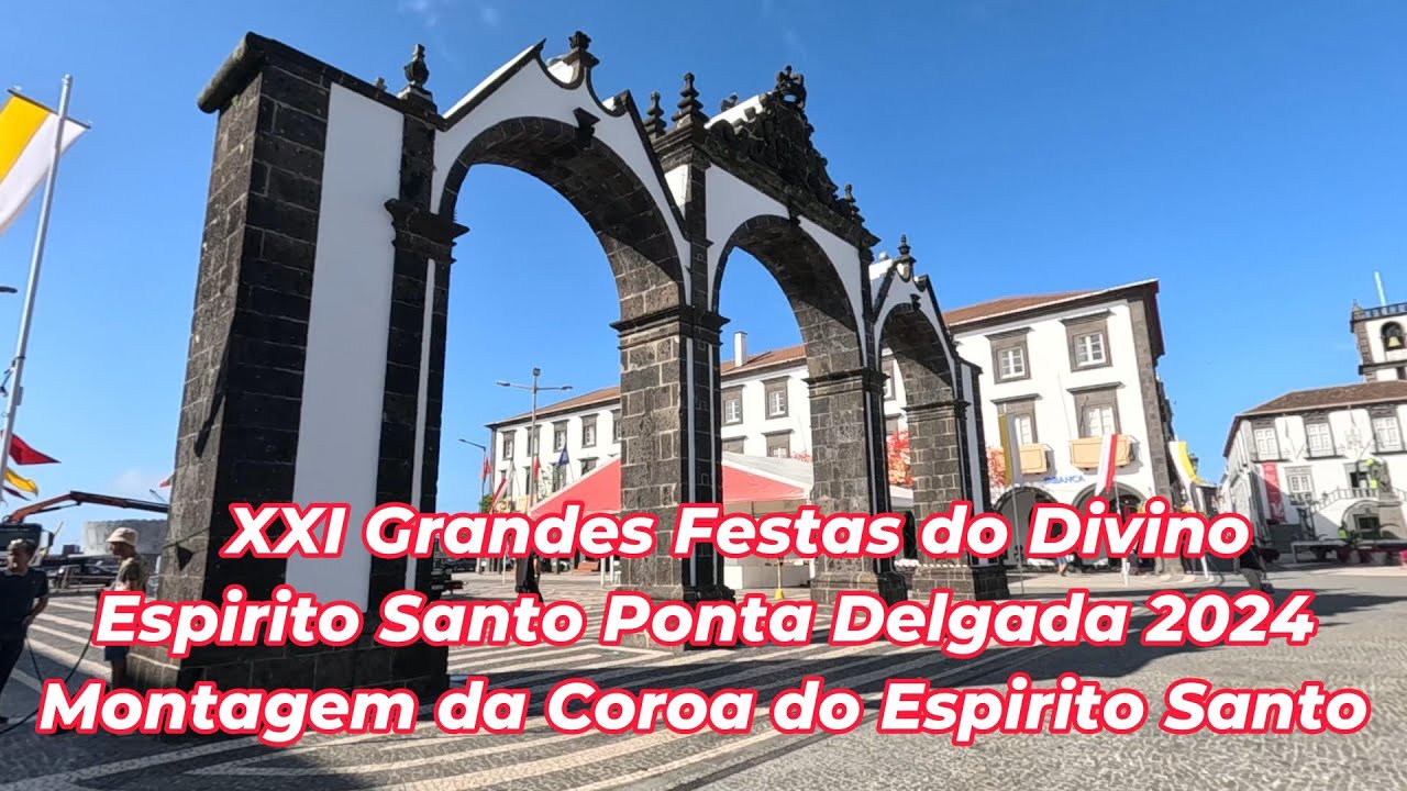 Direto montagem da coroa do esp rito santo grandes festas do esp rito