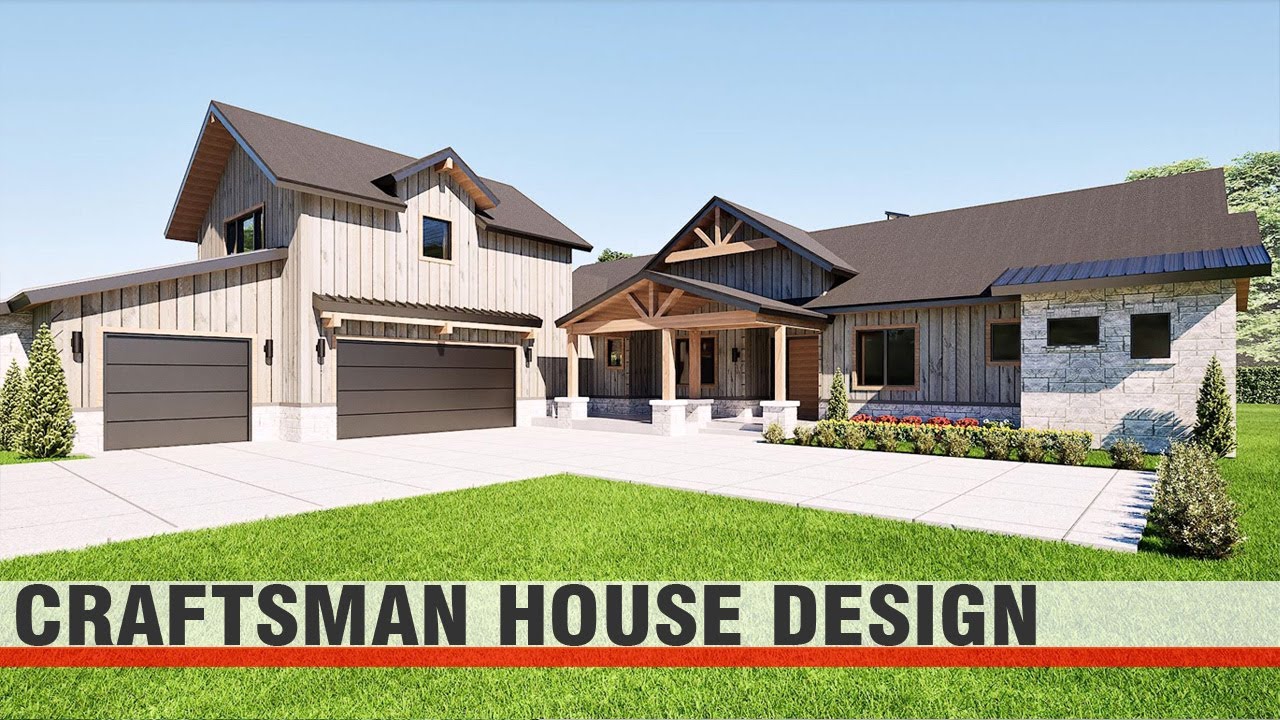 Modern Farmhouse House Design with Stone & Wood | Timeless Family Home