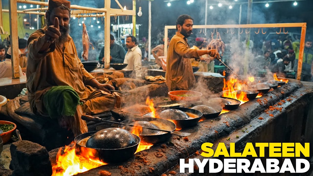 Hyderabad ka Salateen | Mutton Karhai & Namkeen | Hala Naka ki Namak Mandi | Pakistani Street Food | Street Food PK