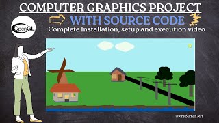Smart Village | OpenGL Project | Computer Graphics Project | With Source Code
