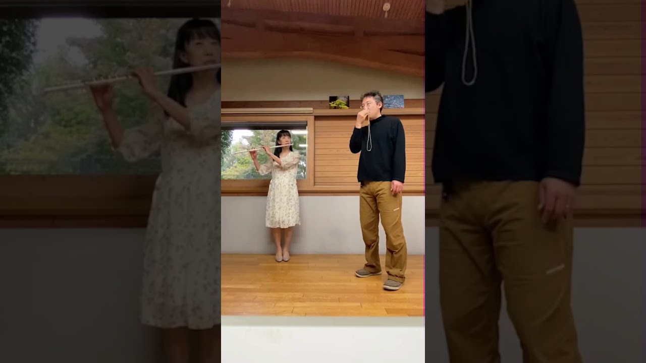 紅葉(もみじ)/鼻笛とフルート/Autumn colors(Japanese nursery rhymes)/Nose flute&Flute/shorts