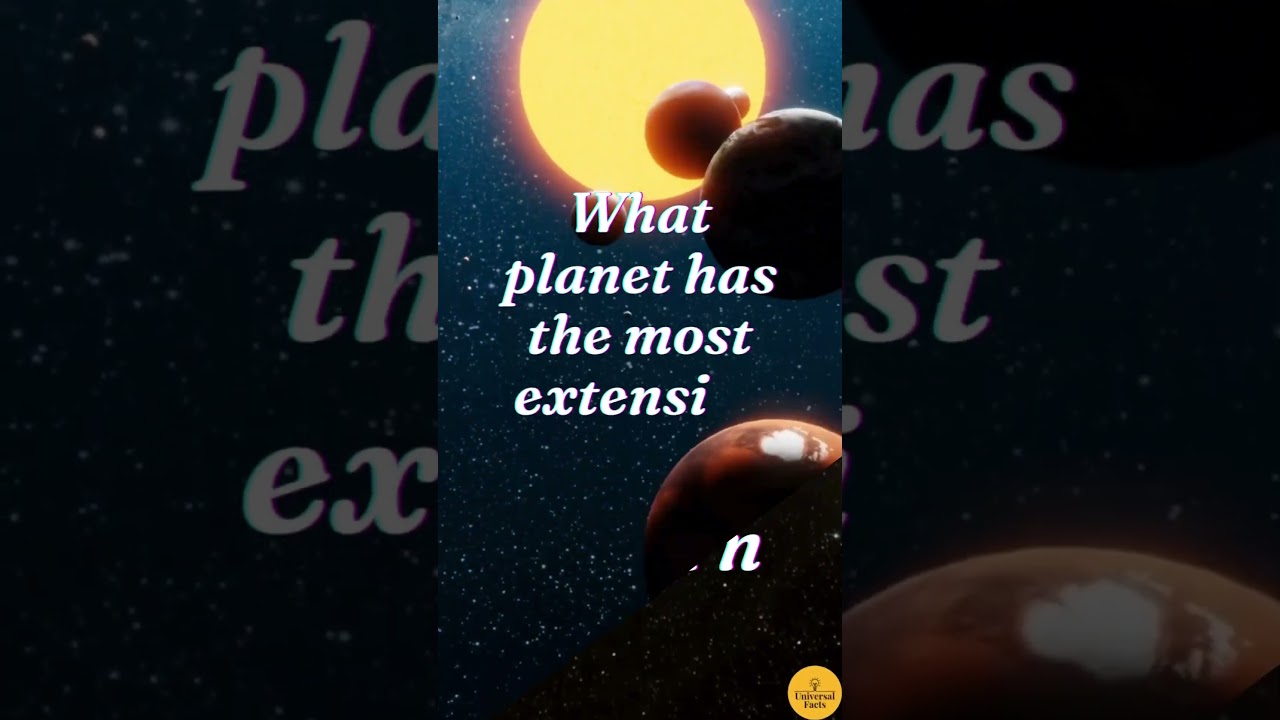 Which planet has the most extensive ring system?