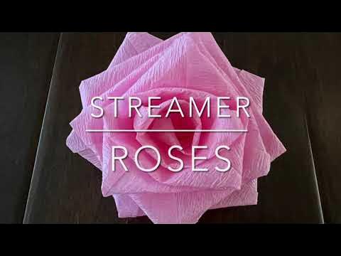 How to make beautiful crepe paper flowers out of streamers - SPUNNYS
