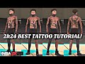 Nba 2k24 best tattoo tutorial tryhard edition