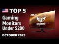 TOP—5. Best Gaming Monitors (Under $200) October 2025