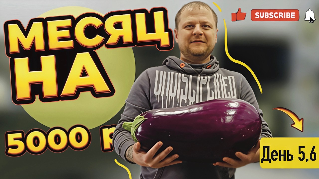 Месяц на 5000 рублей. День 5-6.