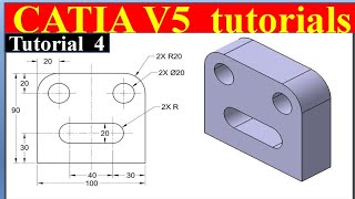 CATIA V5 tutorials/Sketcher workbench assignment 4