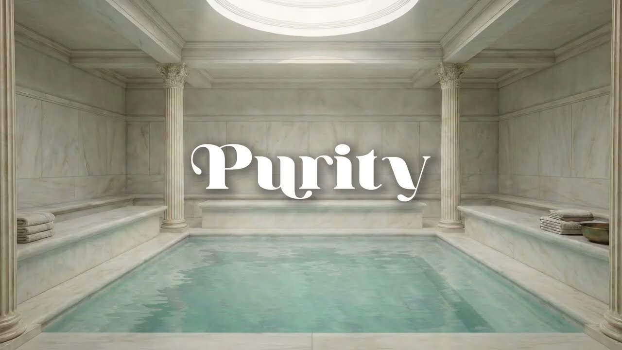 Minimal Roman Bathhouse Ambience 🏛️ Pure White Spa & Healing Water Sounds (고대 로마 온천 수면음악)