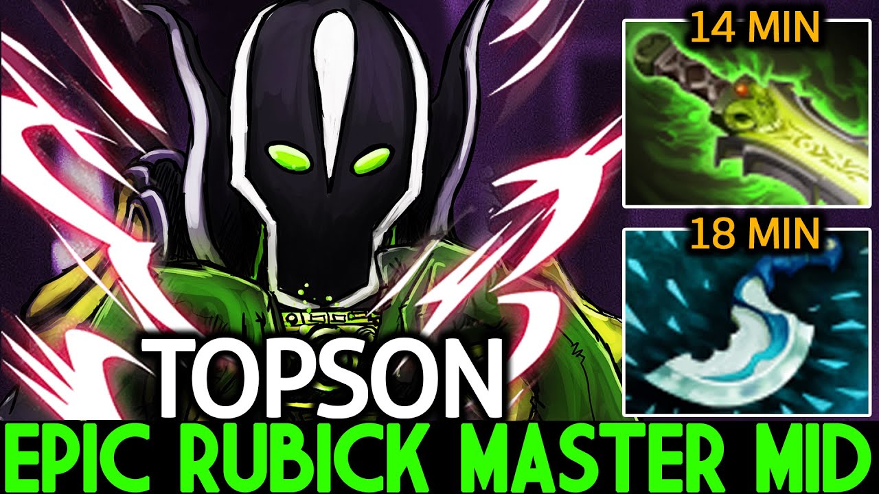 TOPSON [Rubick] Epic Rubick Master Mid 14 Min Ethereal Blade Dota 2 ...