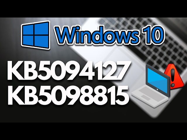 Windows 10】更新プログラム KB5094127/KB5098815）のインストールに