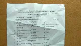 PST Induction Program Final term Paper 1 | Teaching of English old Paper