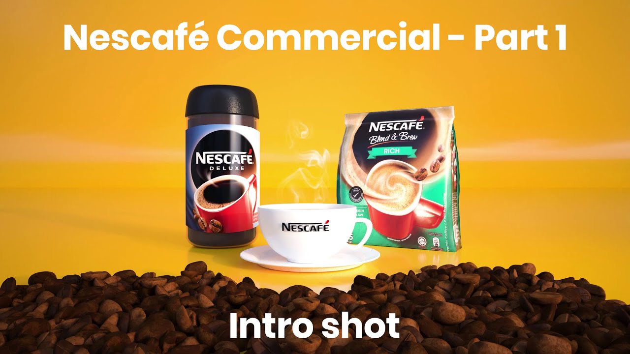 Intro coffee beans shot - Nescafe 