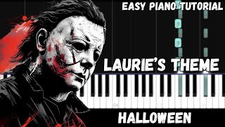 Halloween - Lauries Theme (Easy Piano Tutorial)