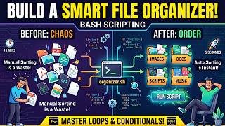 Build a Smart File Organizer with Bash: Master If, For, & Case Statements