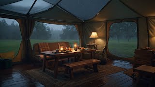 [98% Fall Asleep in 2 Minutes] Escape to the Woods: Relaxing Rain Sounds in the Camping Tent