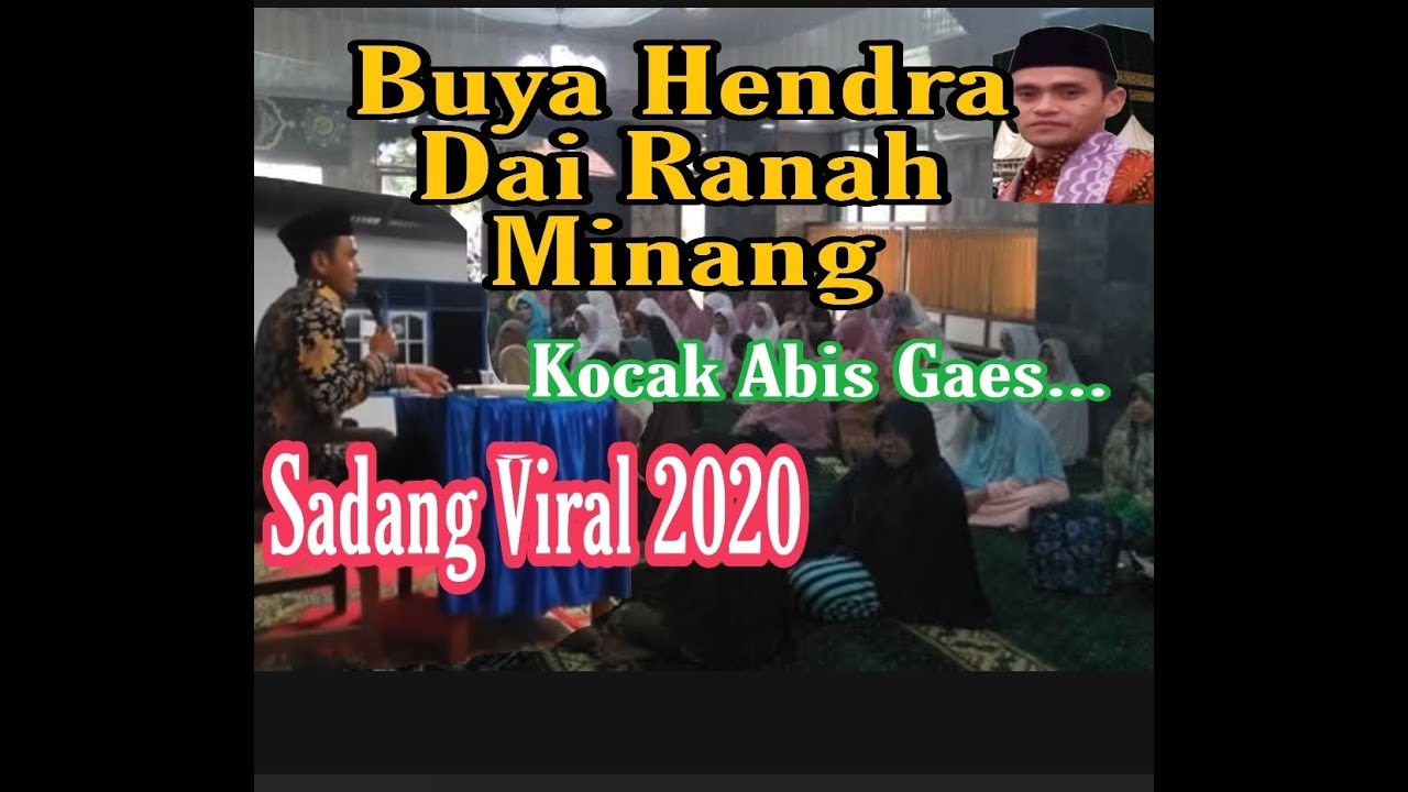 Ceramah Ustadz Febrihendra Dai Kondang Ranah Minang Sadang Viral 2020