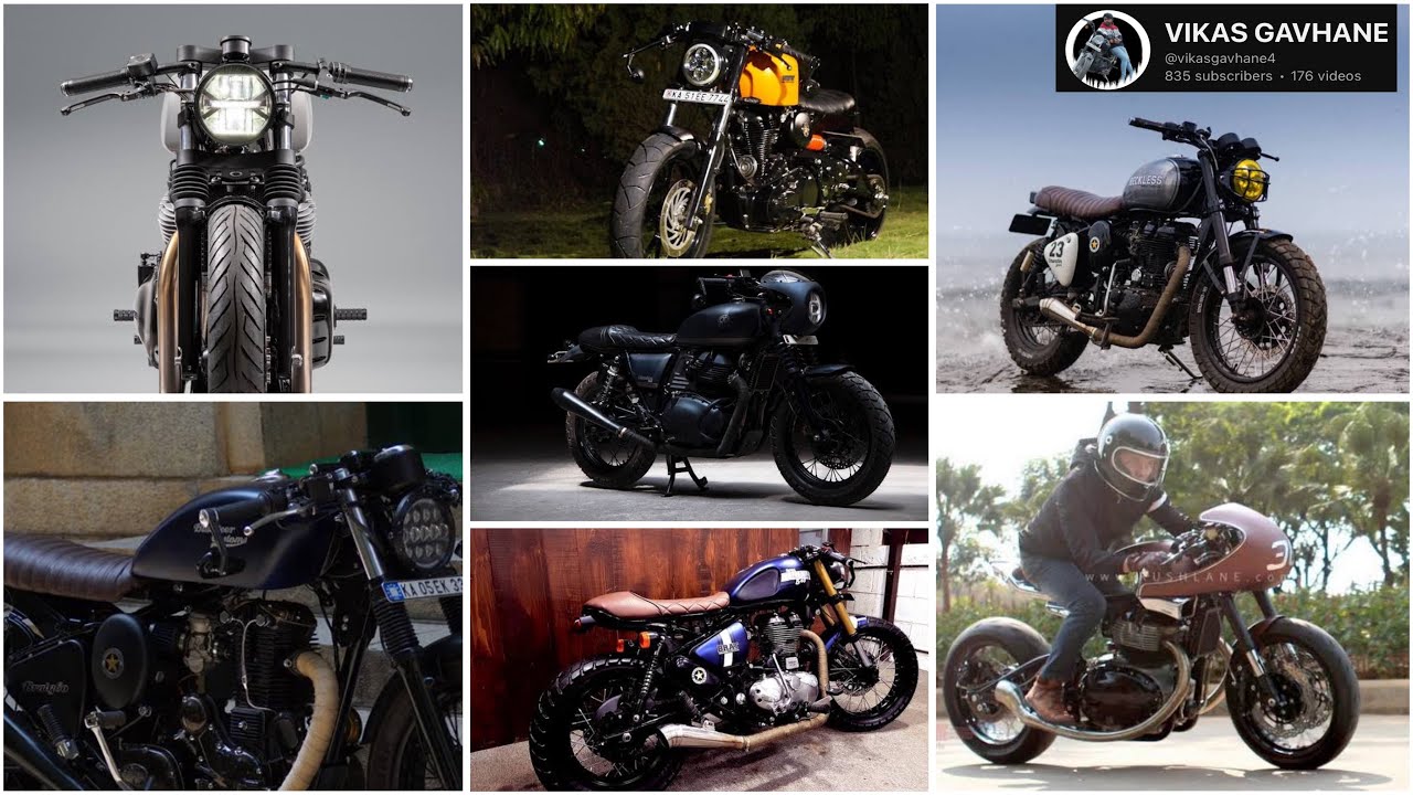 BEST MODIFIED CAFE RACER FROM ROYAL ENFIELD