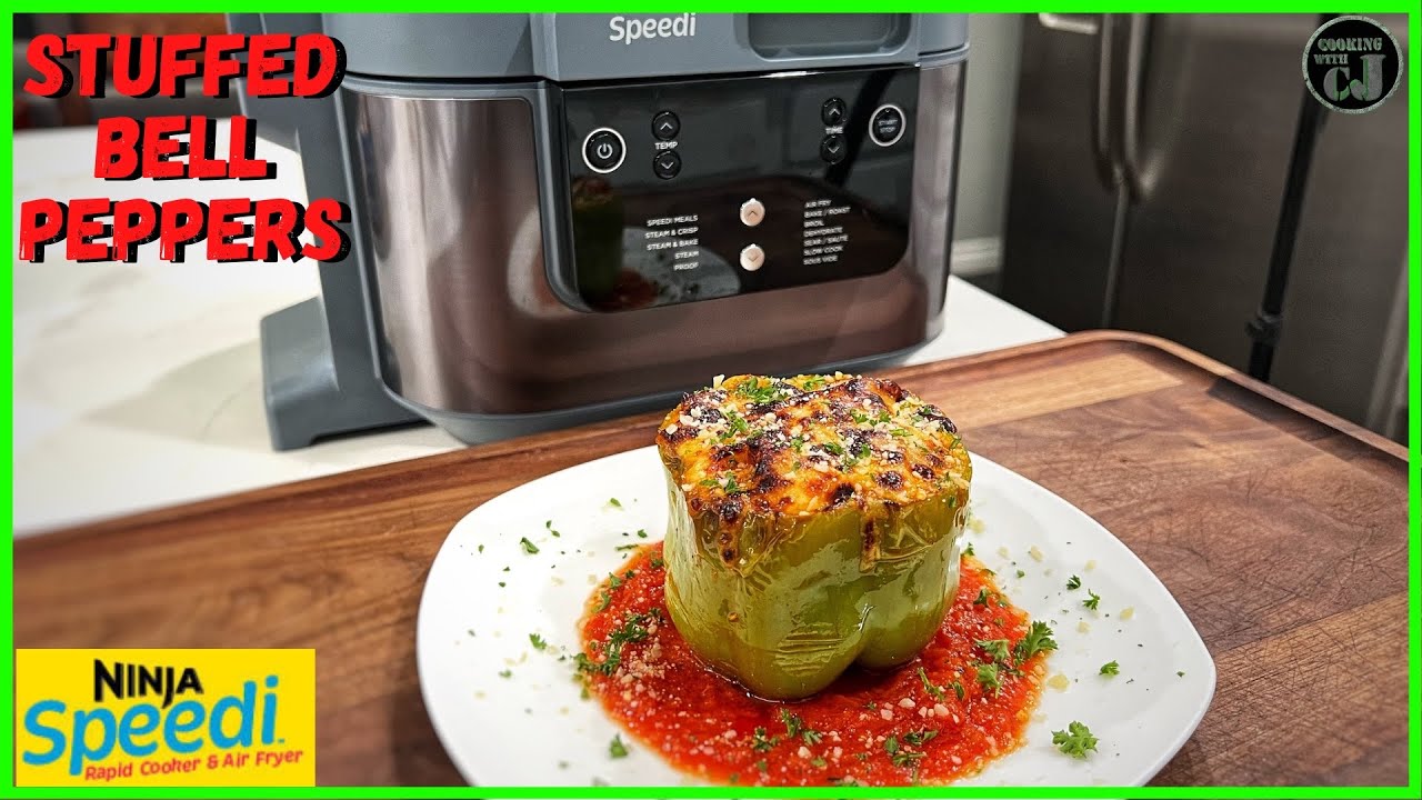 NINJA SPEEDI STUFFED BELL PEPPERS! Ninja Speedi Rapid Cooker Recipes