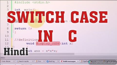 switch case statement in c programming | c programming tutorial in hindi