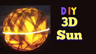 DIY sun making with paper very easy and nice. you use it as a lap. with this steps you make a boll