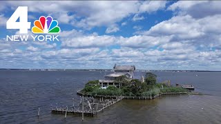 Abandoned mansion on private New Jersey island finally gets demolished after Sandy | NBC New York