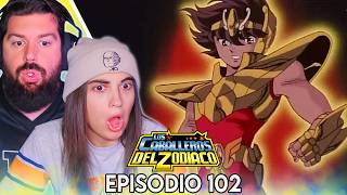¿¡ARMADURA DORADA DE SEIYA!? - REACCIÓN EPISODIO 102 DE LOS CABALLEROS DEL ZODIACO SAINT SEIYA