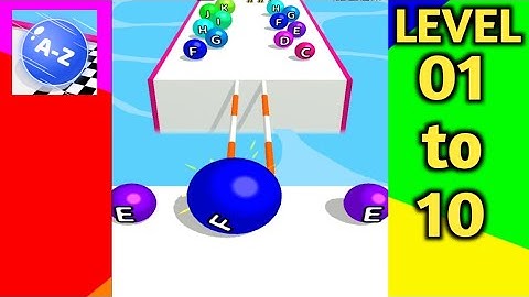 A-Z Run - All Levels Gameplay walkthrough Android,iOS (level 1-10) Game the Chain