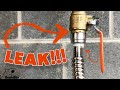 How to replace leaking SHARKBITE water heater connector with ball valve DIY