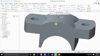 CAP OF PLUMMER BLOCK IN CREO PARAMETRIC