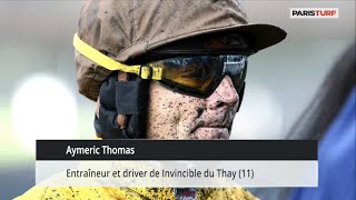 Aymeric Thomas, entraîneur et driver de Invincible du Thay (19/09 à Paris Vincennes)