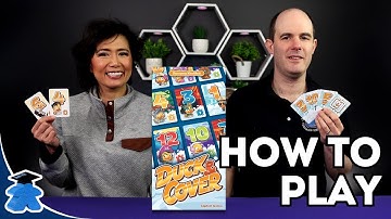 Duck and Cover 🦆- How to play board game with tips. Fun and quack party game.