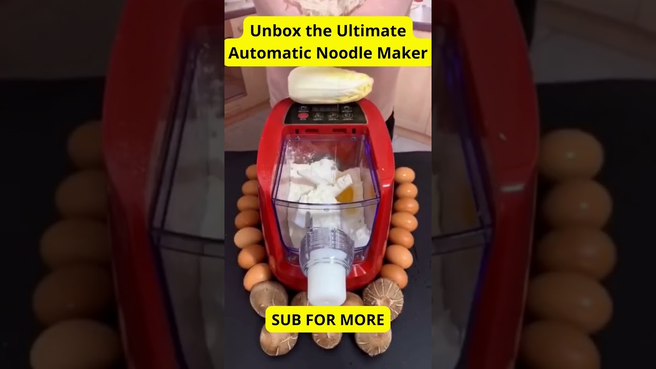 Unbox the Ultimate Automatic Noodle Maker - Fresh Noodles & Dumplings in Minutes 
