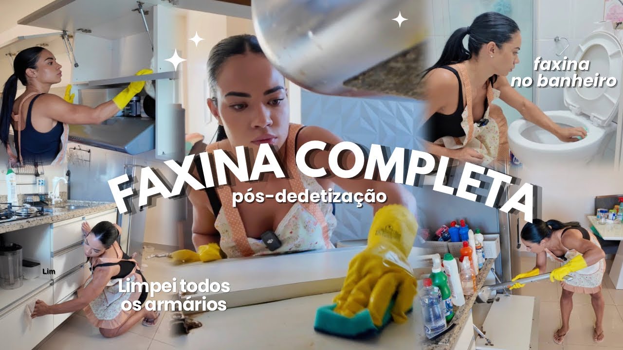 FAXINA COMPLETA NO APARTAMENTO! | Motivação pra fazer faxina!