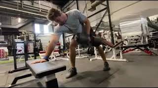 3 Point Split Stance Dumbbell Row