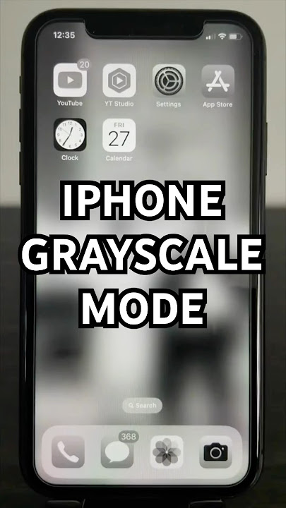 How to Make Your iPhone Black And White / Grayscale