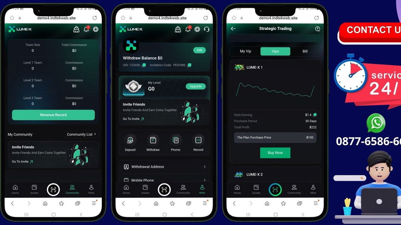 Investment Website Lume | Jasa Pembuatan Website Investasi | Astech Ai