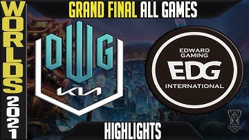 Hoogtepunten DK vs EDG ALLE SPELEN | FINALE WK 2021 | Damwon KIA vs Edward Gaming