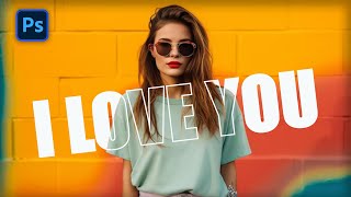 How to Make Transparent Text Effect in Photoshop | Text Effect Photoshop | Photoshop Text Effects