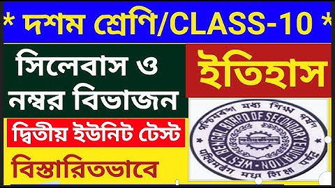 class 10 history 2nd unit test syllabus & number division /class 10 history question pattern