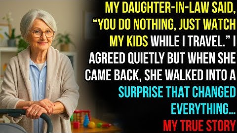 TRUE STORY💔"My daughter-in-law said: ""You do nothing, watch my kids while I travel""- she never