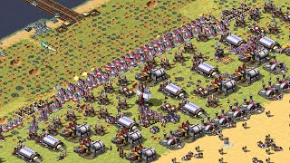 Red ALert 2 | Extra hard AI | 7 vs 1 | The hill conquer MAp | Cannon defense