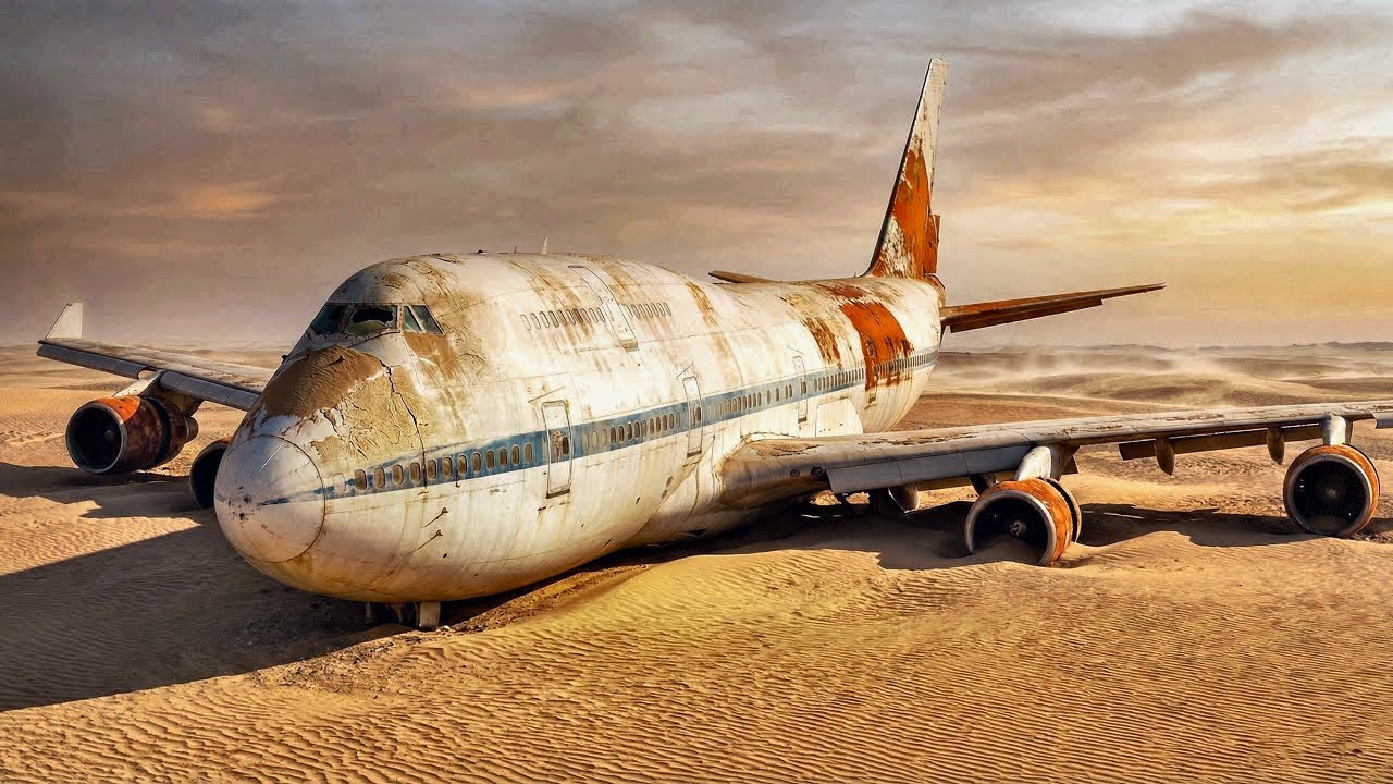 Buried in Desert Sand for 30 Years – Giant 747 Jumbo Jet Fully Restored & Flying Again! 😱