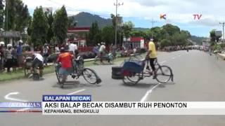 Aksi Balapan Becak