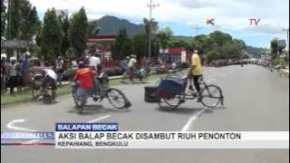 Aksi Balapan Becak