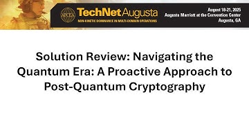 Solution Review: Navigating the Quantum Era: A Proactive Approach to Post-Quantum Cryptography