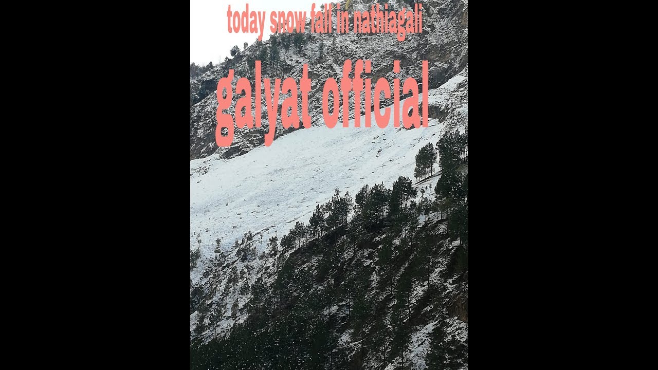 snow fall today in nathiagali # galyat official