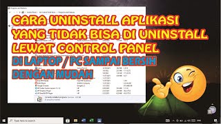 HOW TO EASILY UNINSTALL APPLICATIONS IN WINDOWS 10 | APPLICATIONS CANNOT BE UNINSTALLED screenshot 4
